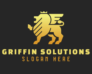 Crown Griffin Luxury logo design