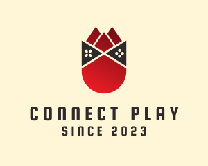 Multiplayer - Tulip Game Controller logo design