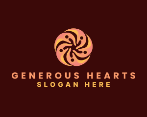 Giving - Hand Volunteer Foundation logo design