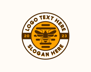 Honeycomb - Beehive Honey Bee logo design