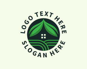 Leaf - House Horticulture Gardening logo design