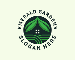 House Horticulture Gardening logo design