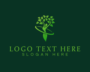 Person - Lady Lifestyle Tree logo design