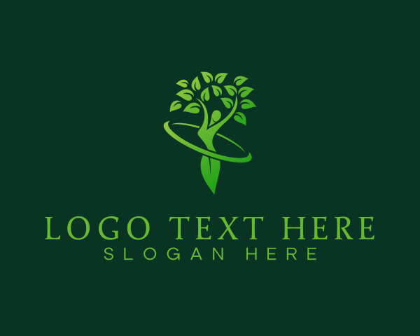 Therapeutic - Lady Lifestyle Tree logo design