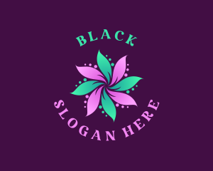 Therapy - Swirly Flower Wellness Spa logo design