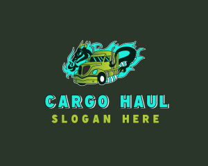 Dragon Freight Truck logo design