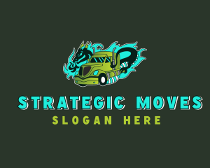 Dragon Freight Truck logo design