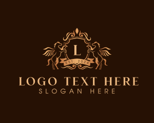 Tavern - Pegasus Luxury Shield logo design