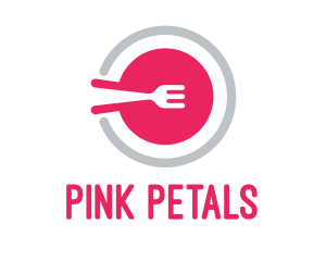 Pink - Pink Restaurant Plate logo design