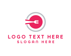 Restaurant Plate Dish logo design