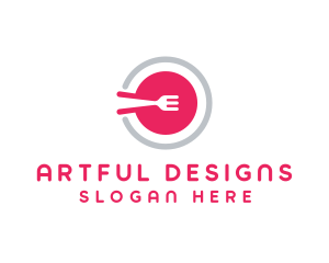 Restaurant Plate Dish logo design