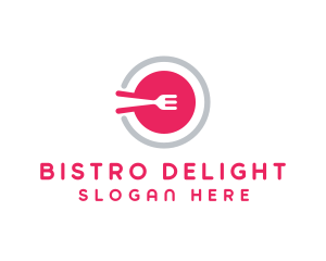 Restaurant Plate Dish logo design