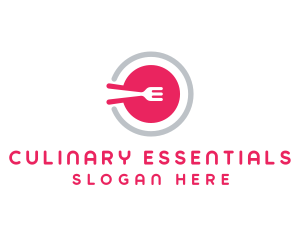 Restaurant Plate Dish logo design