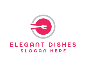 Restaurant Plate Dish logo design