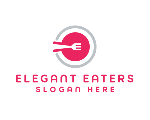 Restaurant Plate Dish logo design