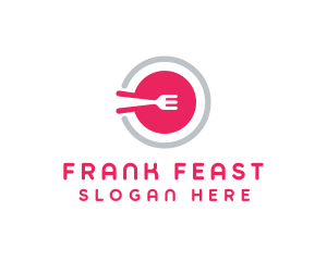 Restaurant Plate Dish logo design