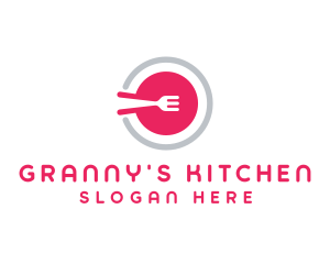 Restaurant Plate Dish logo design