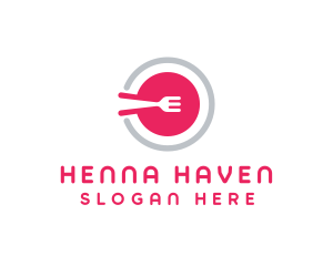 Restaurant Plate Dish logo design