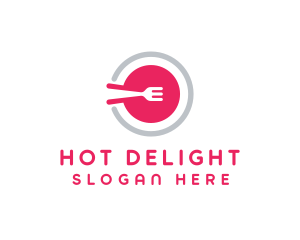 Restaurant Plate Dish logo design