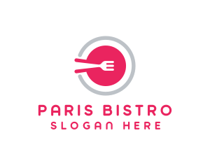 Restaurant Plate Dish logo design