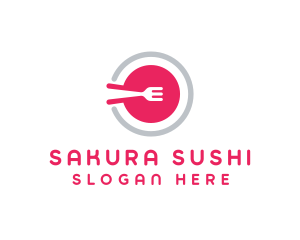 Restaurant Plate Dish logo design