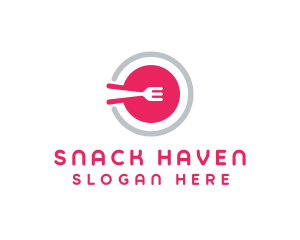 Restaurant Plate Dish logo design