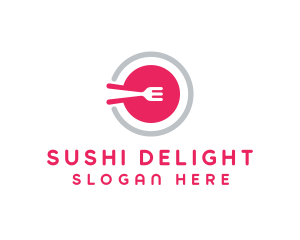 Restaurant Plate Dish logo design