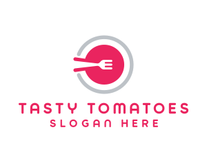 Restaurant Plate Dish logo design