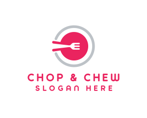 Restaurant Plate Dish logo design