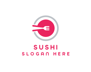 Restaurant Plate Dish logo design