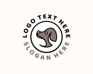 Domesticated Animal - Pet Dog  Care logo design