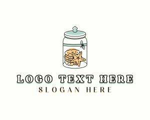 Wooden Spoon - Sweet Cookies Jar logo design