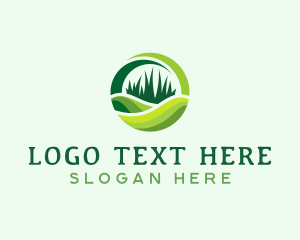 Gardening - Grass Cutting Lawn logo design