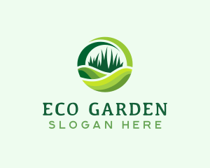 Grass Cutting Lawn logo design