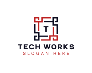 Frame Square Tech logo design