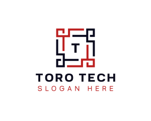 Frame Square Tech logo design