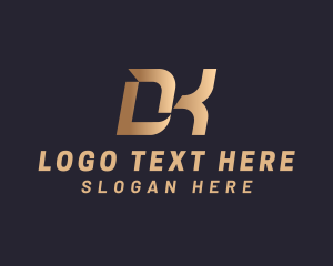 Letter Dk - Modern Luxury Apparel logo design
