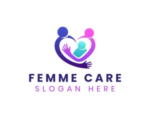 Parenting Heart Care logo design