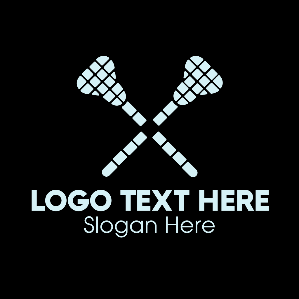 Blue Lacrosse Sticks Logo Brandcrowd Logo Maker