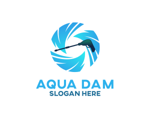 Aqua Pressure Washer  logo design