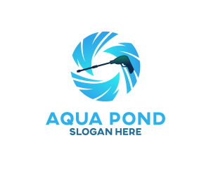 Aqua Pressure Washer  logo design