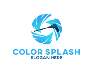 Aqua Pressure Washer  logo design