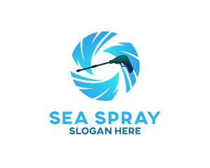 Aqua Pressure Washer  logo design