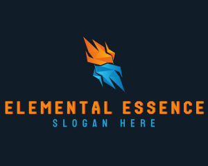 Element - Fire Ice Element logo design