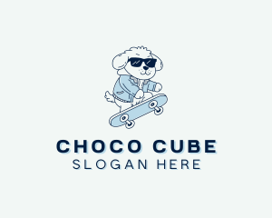 Sunglasses - Sunglasses Dog Skateboard logo design