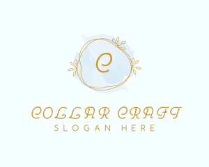 Watercolor Wreath Fragrance logo design