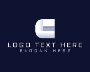 Creative Origami Letter C Logo
