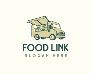 Green Food Truck logo design