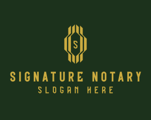 Notary - Pillar Notary Law Firm logo design