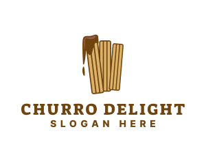 Churros - Sweet Chocolate Churros logo design